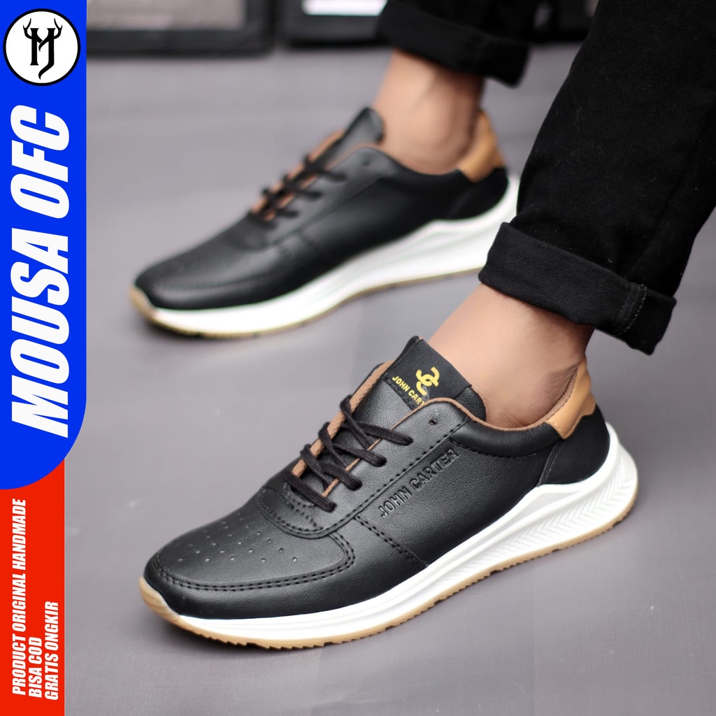 Sepatu Sneakers Pria White Sepatu Kasual Running Original Mousa Bedas