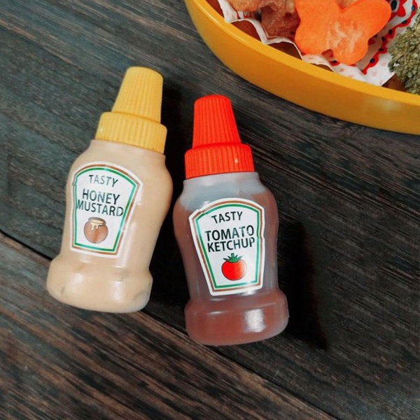 Gu7 Housegood Botol Saos Mini Tomato Ketchup Sauce Bottle 25ml 2pcs Hg25 Transparent Or-i