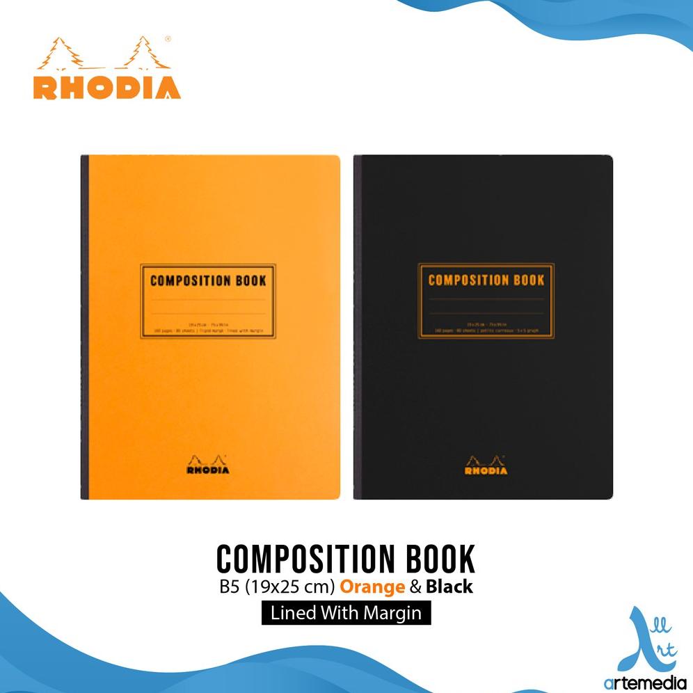 

Buku Catatan Rhodia B5 Lined With Margin Composition Book Notebook