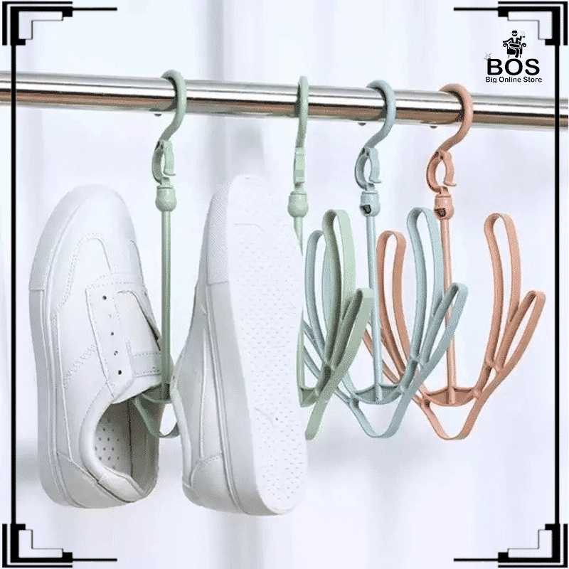 BOS-HANGER GANTUNGAN JEMURAN SEPATU SANDAL / GANTUNGAN PAKAIAN SERBAGUNA