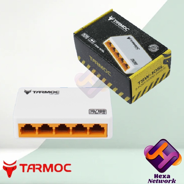 Tarmoc TSW-105L Switch Unmanage 5 port 10/100Mbps Plastic Case