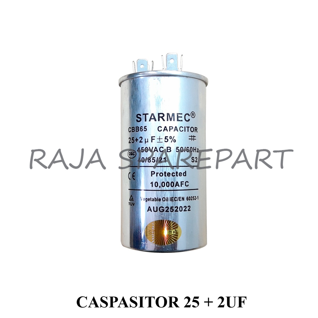 Capasitor Running AC Double 25+2UF
