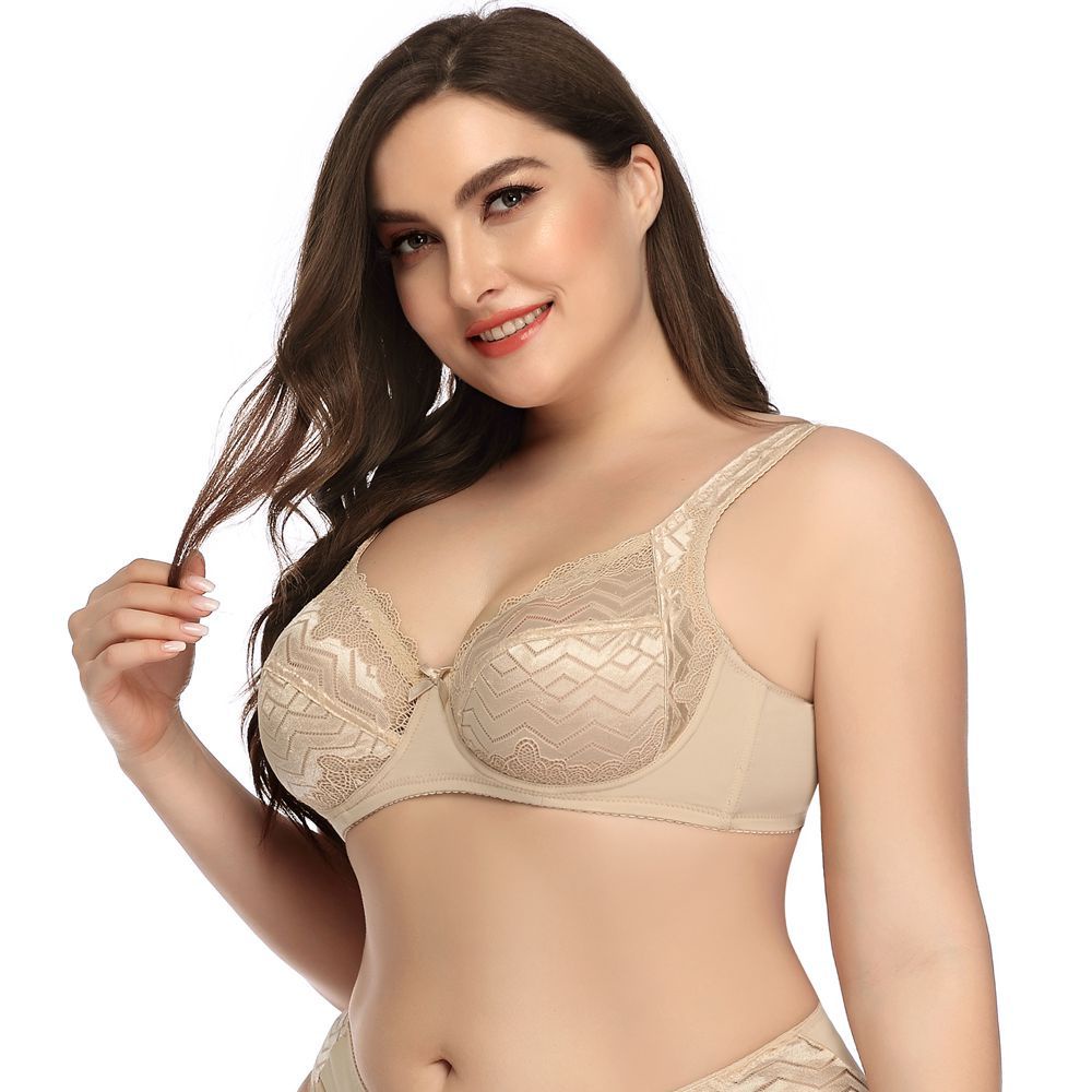 #UW8026 Push Up Bra BH Jumbo Brokat Garis Renda Zigzag Kawat Busa Tipis  Big Size 40 - 42 Cup C