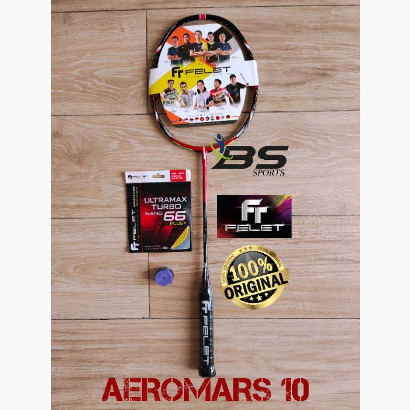 RAKET BADMINTON FELET AEROMARS 10 AEROMARS10 ORIGINAL 100%