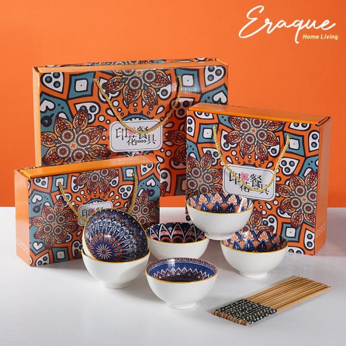 Terlaris Bohemia Bowl Gift Set / Set Mangkok Makan Keramik / Hampers Wedding