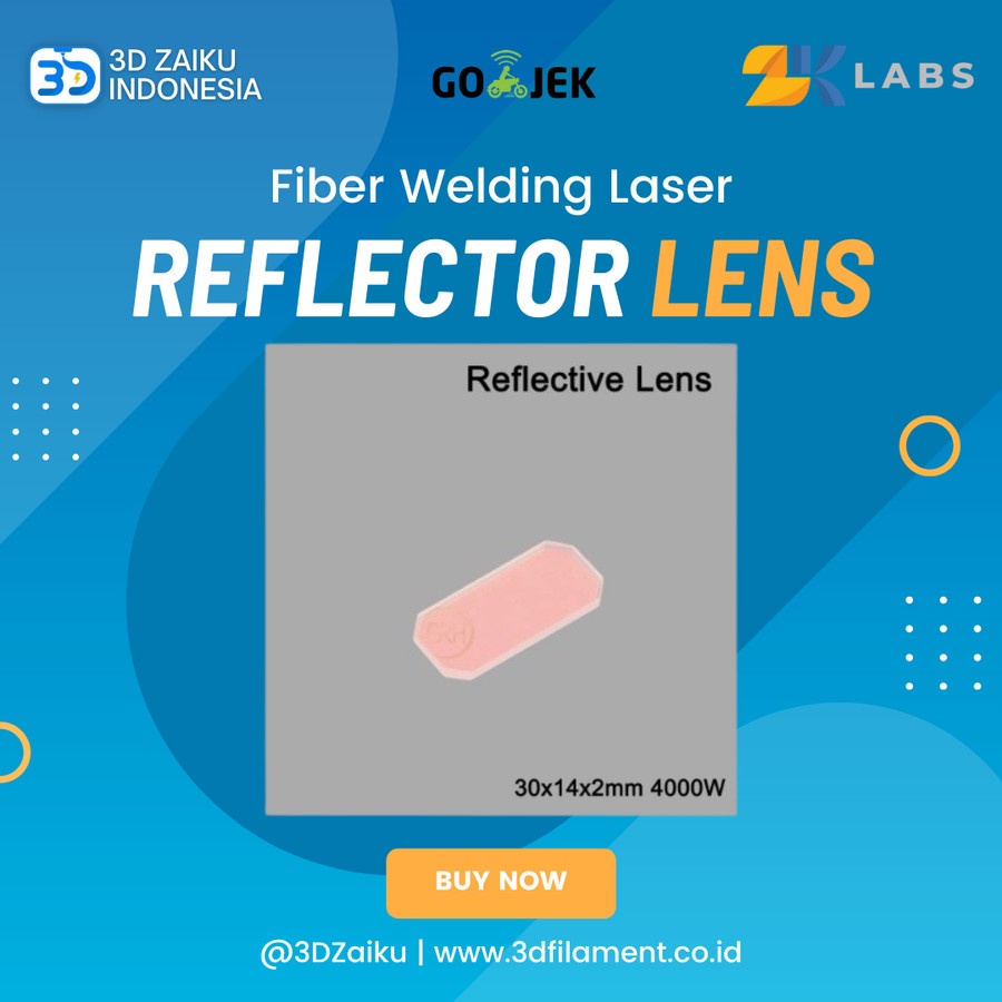 Zaiku Fiber Welding Laser Reflector Lens Mesin Las Fiber