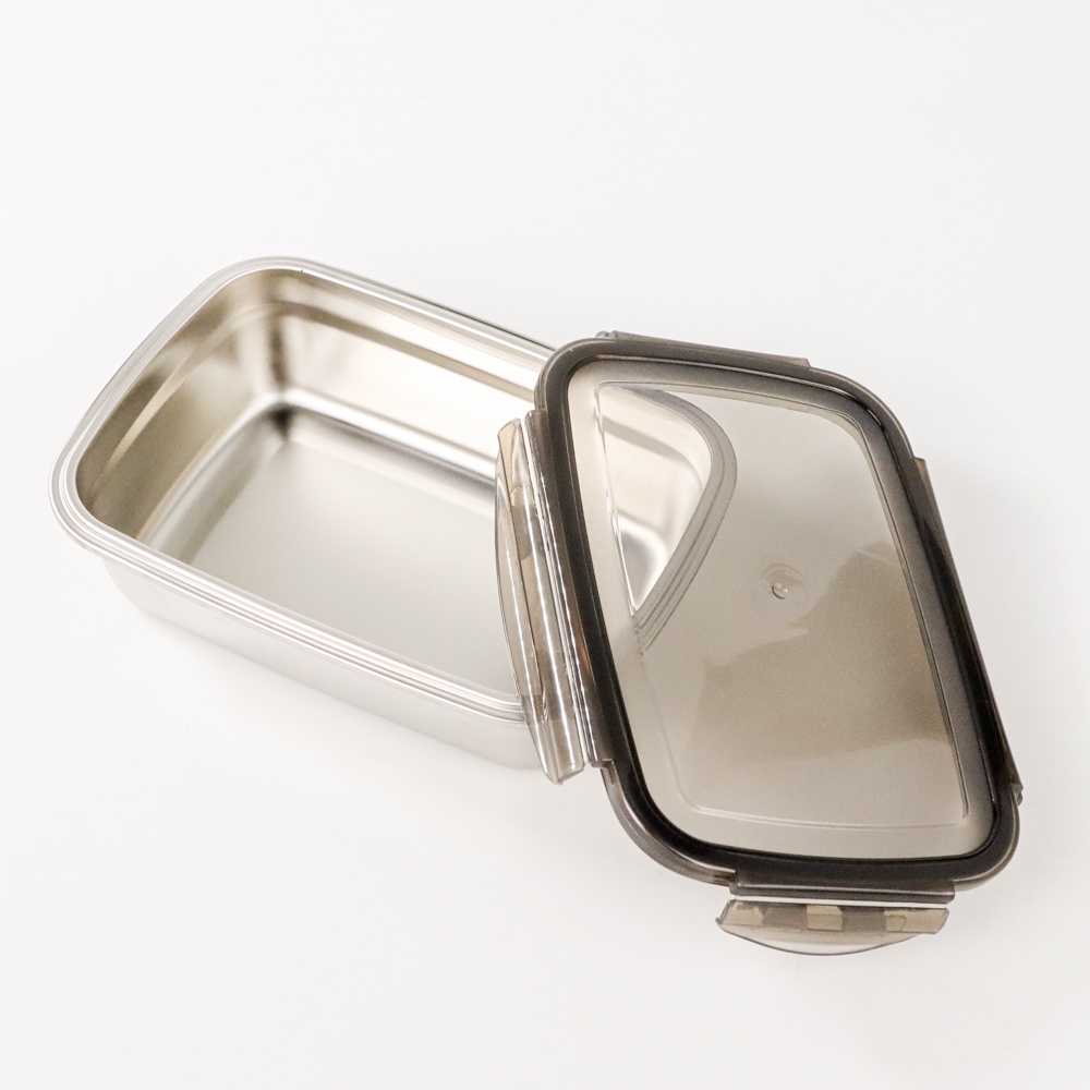 Kotak Bekal Makan Siang Bento Lunch Box Stainless Steel 350ml 850ml