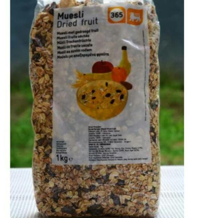 

☃ Muesli Dried Fruit 1kg Granula granola HALAL ♝