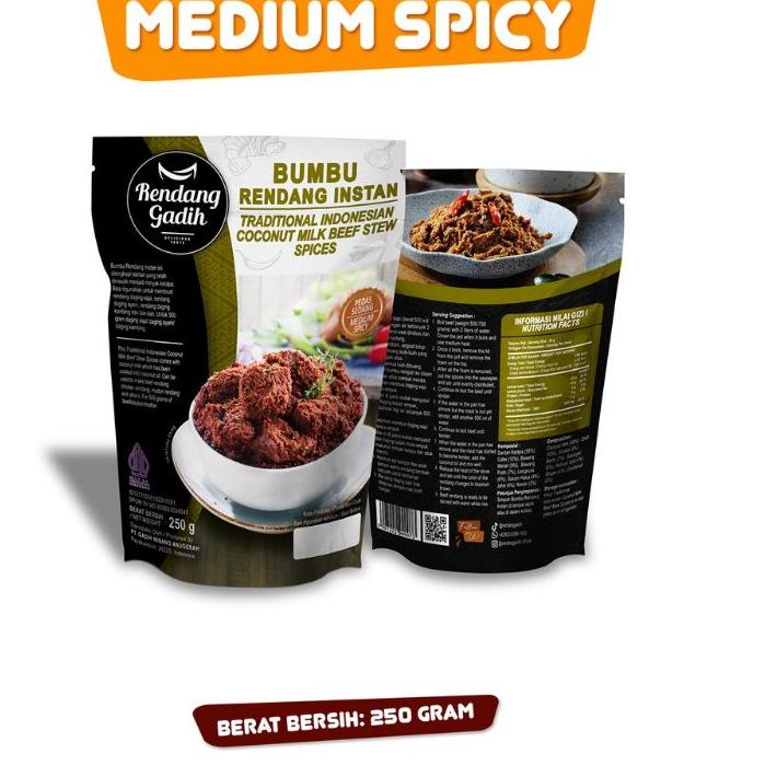 

➥ Bumbu Rendang Instan - Rendang Gadih Siap makan ☈