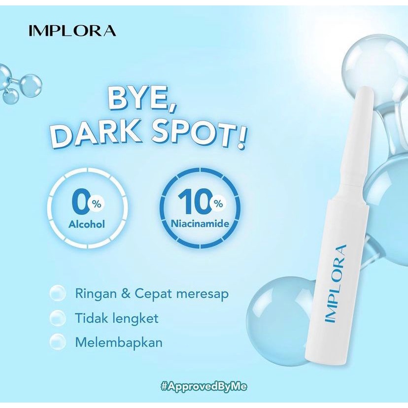 ✿ELYSABETHME✿ Implora Whitening serum ampoule bisa mencerahkan wajah