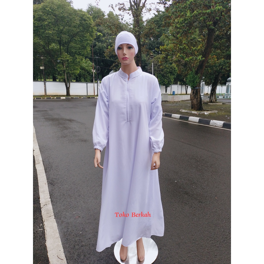 Gamis Haji dan umroh wanita bahan Wolfis premium