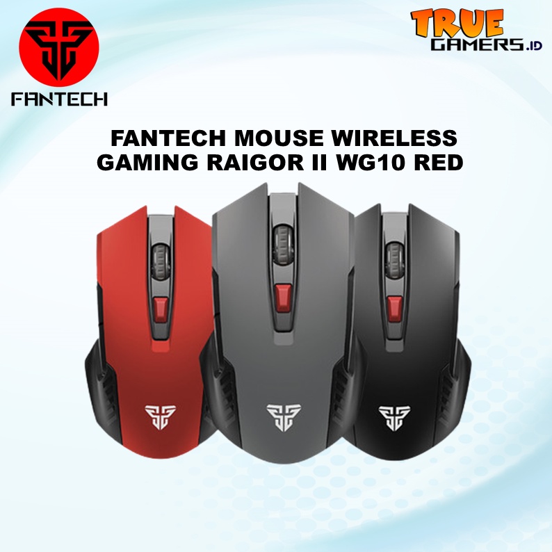 FANTECH MOUSE WIRELESS GAMING RAIGOR II WG10 RED