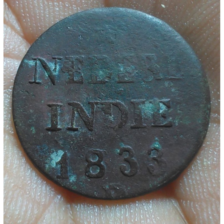Koin Nederl Indie 1 Cent 1833 D RR