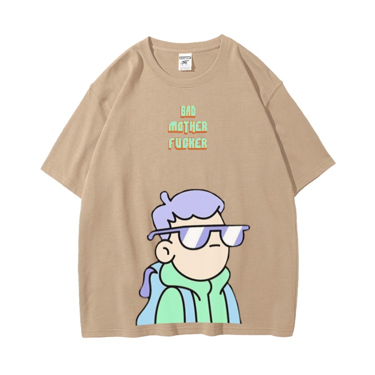 Mokokomo Kaos T-shirt BMF Kacamata Oversize Atasan Oversize Unisex