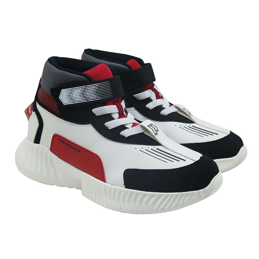 Precise Ciro JT Sepatu Sneakers Anak - Black/White/Red