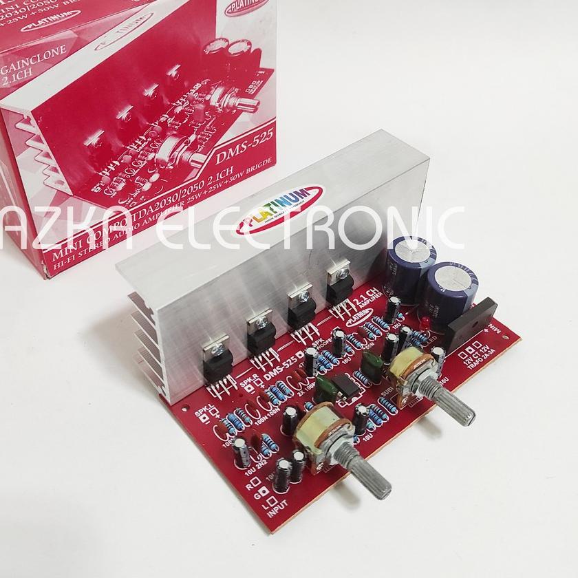 ✯ Kit Power Amplifier Speaker Aktif 2.1 Channel TDA2030 DMS 525 ✬
