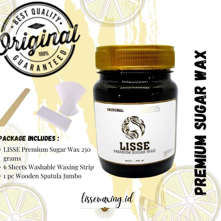PROMO HARI INI Sugar Wax Premium Lisse 250 gram / Natural Sugar Waxing Kit / Penghilang Bulu PROMO g