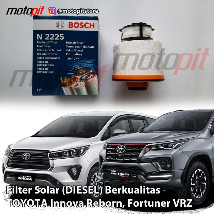 Terlaris Bosch Filter Solar Diesel Toyota Innova Reborn Fortuner Vrz N 2225