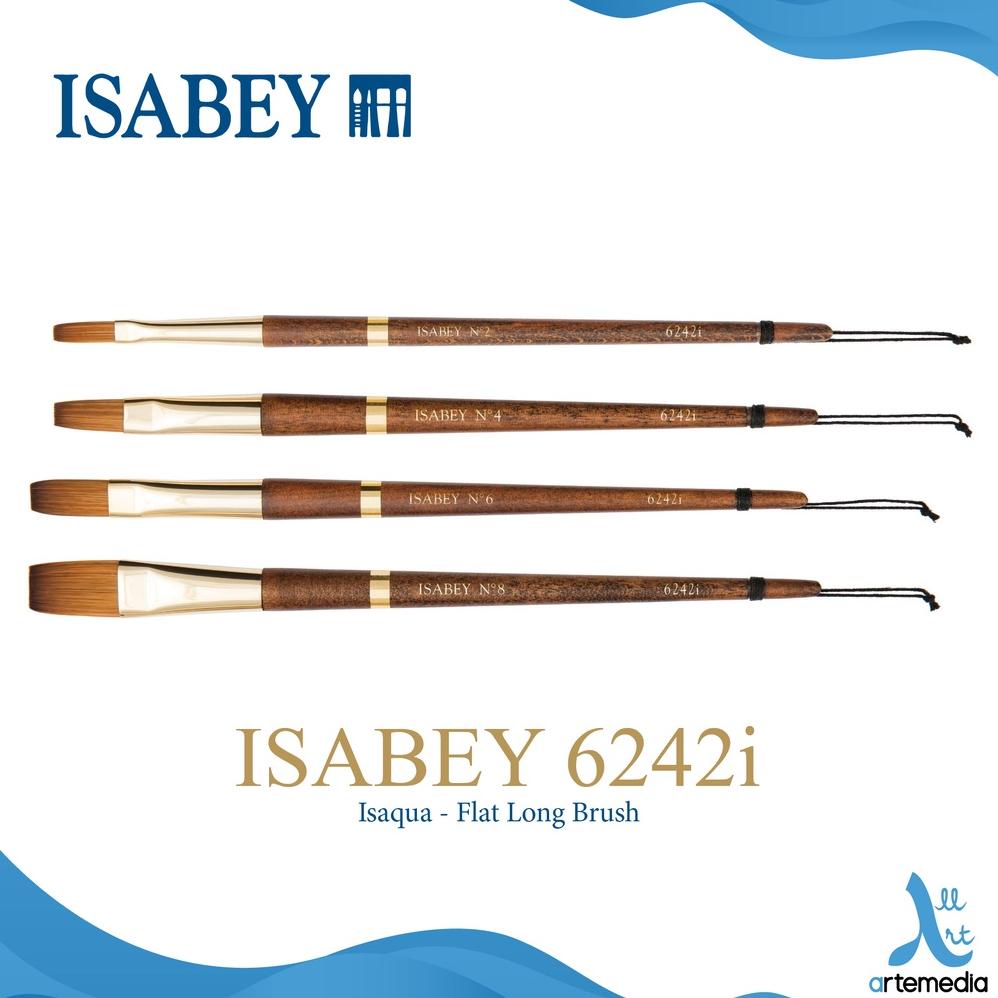 

Kuas Lukis Isabey 6242i Long Flat Isaqua Brush Short Handle