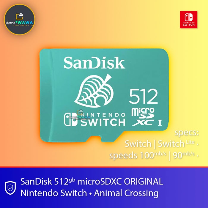 SanDisk 512gb 512 gb ORI microSDXC microSD Memory Card Nintendo Switch Animal Crossing ORIGINAL