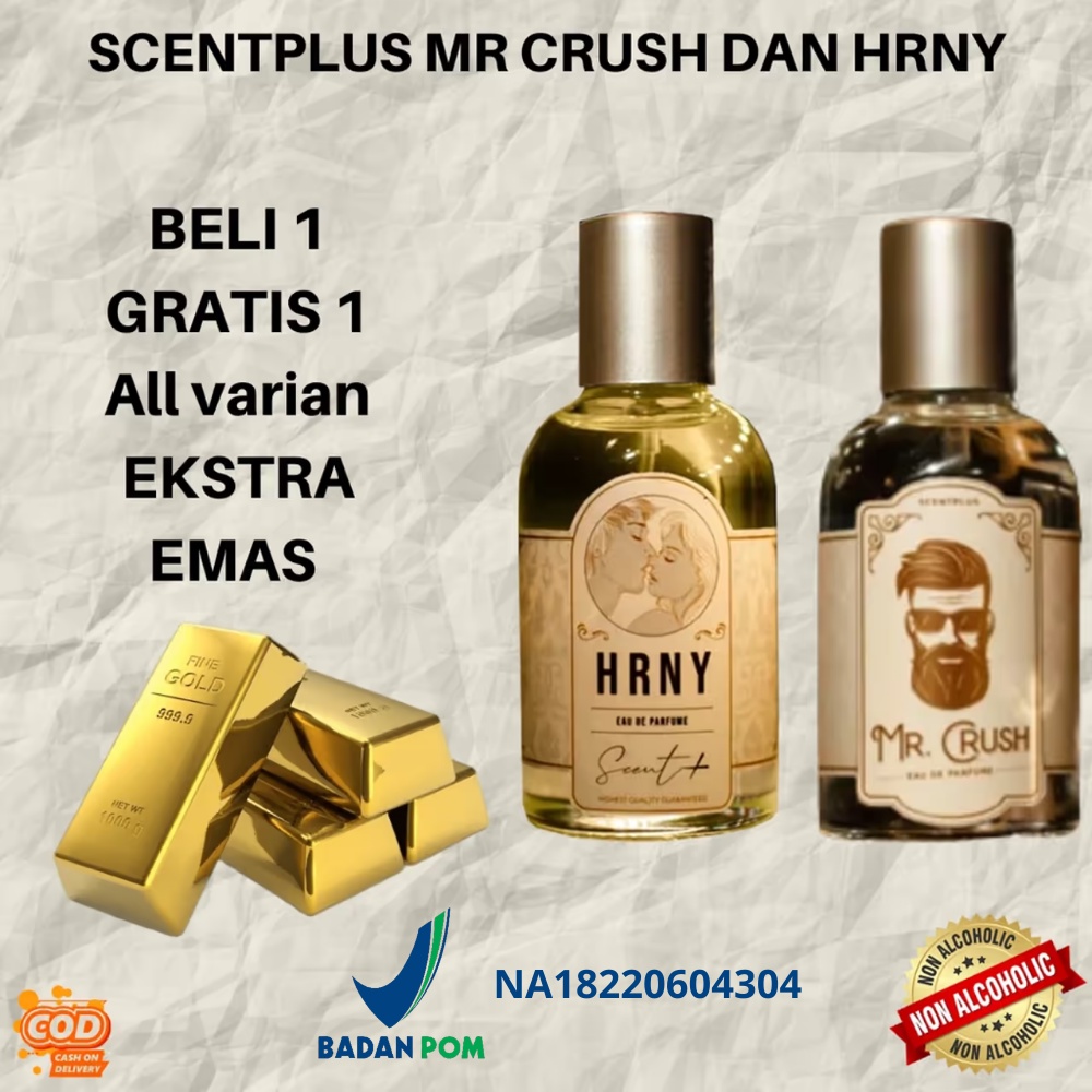 COD BELI 1 GRATIS 1 Parfum MR CRUSH Parfum HRNY SUDAH BPOM Parfum pria ORIGINAL BEKA 88 parfum wanita tahan lama original parfum murah