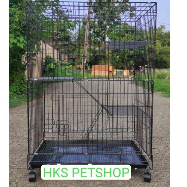 MURAH MERIAH kandang kucing lipat susun 2 tingkat 3 ukuran 97x61x45