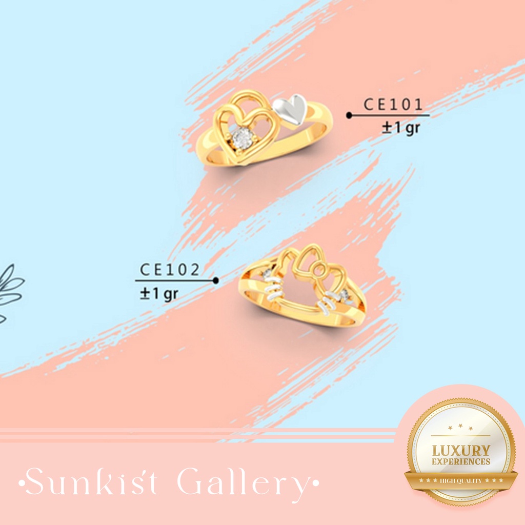 CINCIN ANAK UMUR BALITA CINCIN EMAS ASLI KADAR 300 (6 KARAT) DAN KADAR 375 (8 KARAT) CINCIN EMAS ANA