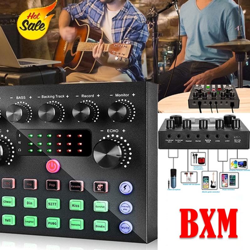 ✭ Sound card V8S Mixer SoundCard V8S Bluetooth MIXER Audio USB External Soundcard v8 ☁