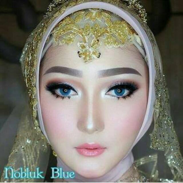 SOFTLENS NOBLUK BY DREAM COLOR COLOUR SOFLEN 14.5mm KEMASAN BOTOL - 1 PASANG GRATIS TEMPAT SOFLENS