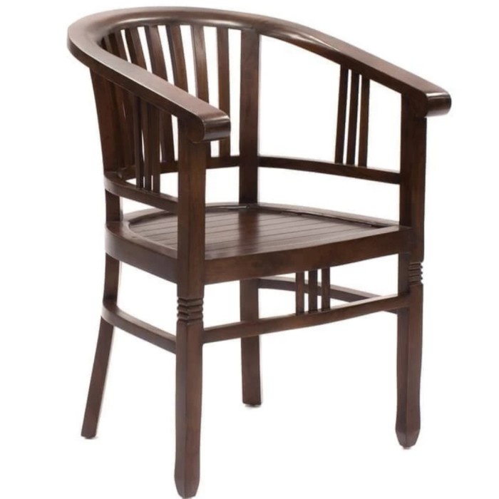 LJ1 Kursi Teras Betawi Kayu Jati Satuan - Betawi Amerika