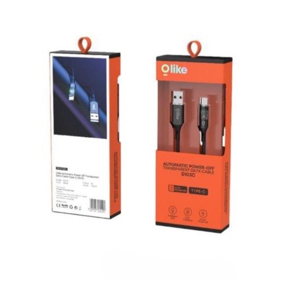 Kabel Data Olike Type C D103C FAST Charging 3A Automatic OFF