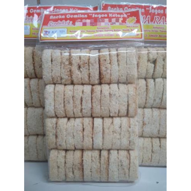 KUE KERING SAGON KELAPA PANGGANG 500gram/SAGON UNYIL GURIH MANIS