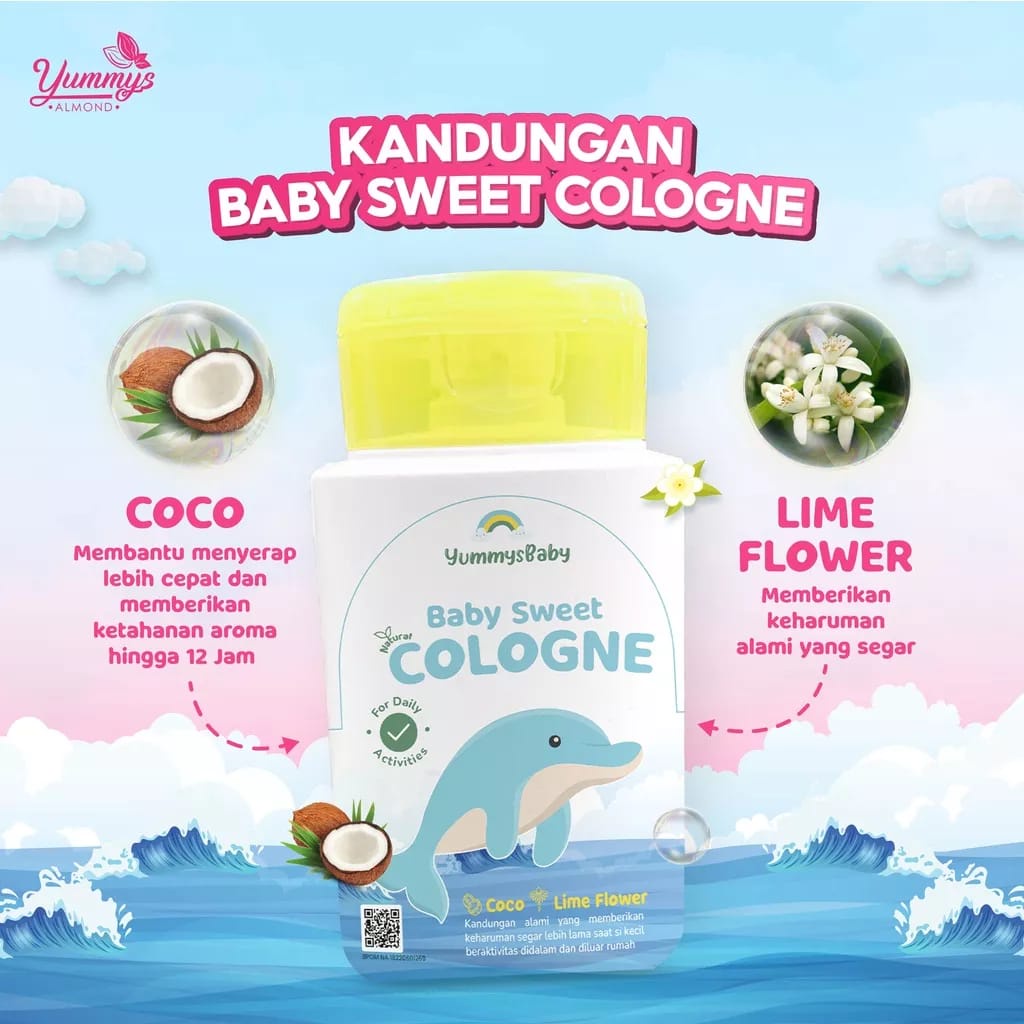 YUMMYSBABY SWEET COLOGNE 100 ml - Memberikan Keharuman Sepanjang Hari