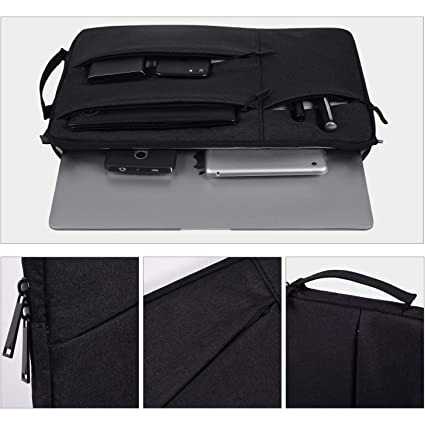 Tas Laptop Sleeve Case Hand Bag Waterproof Shockproof Pelindung Laptop Slot Banyak Aman Resleting Kuat Berkualitas