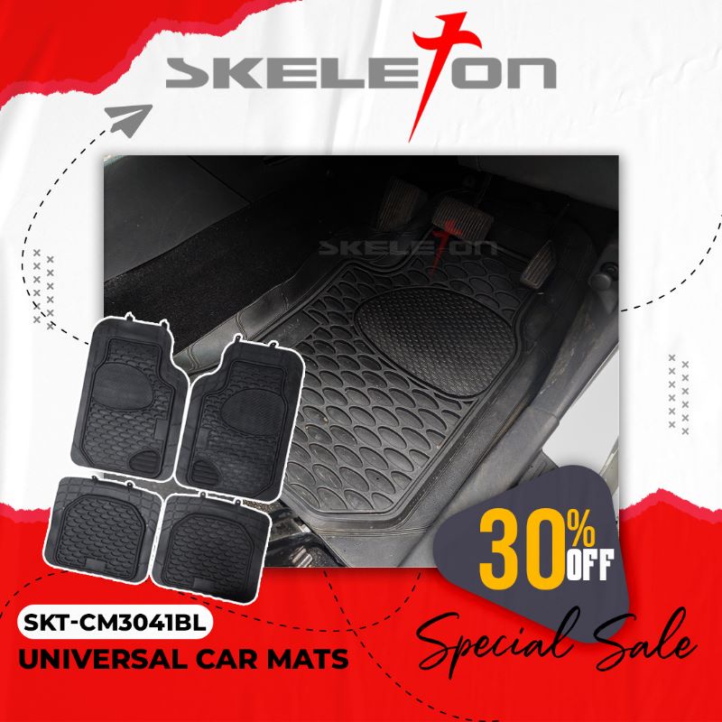 Karpet Mobil Universal Skeleton Car Mat SKT - CM3041BL