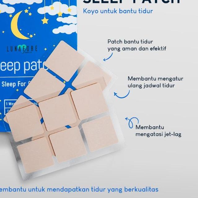◌ Sleep patch - Lunafore-  Bantu Susah Tidur  - Melatonin ☂