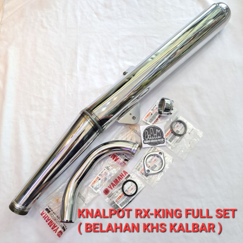 KNALPOT RX-KING FULL SET ORIGINAL YAMAHA BELAHAN KHS KALBAR / RXK RXKING RXS RX KING 135