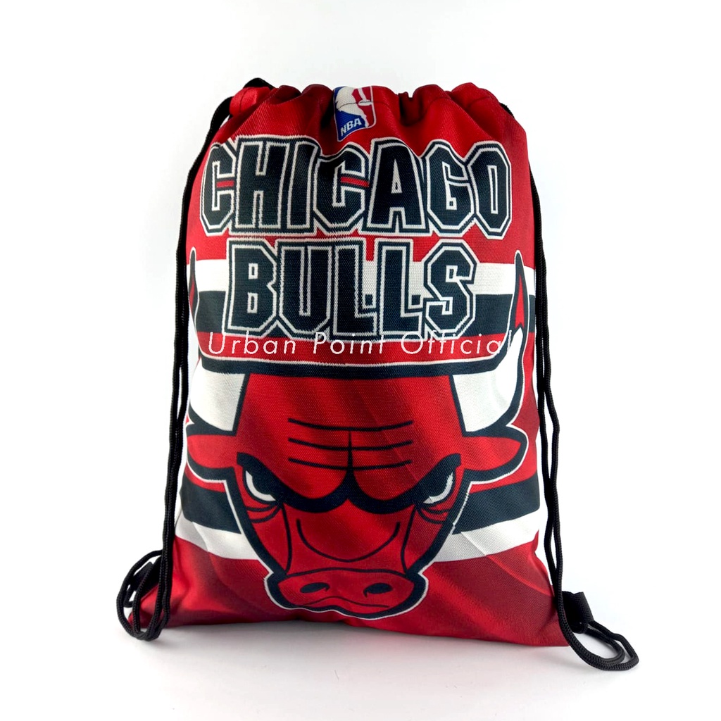 Tas Serut Pria Gymsack Chicago Bulls NBA Basket Sport