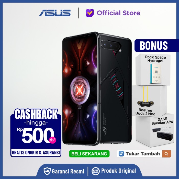 Asus ROG Phone 5S 18GB 512GB RESMI Rog Phone 5 RAM 16GB 128 256 GB -