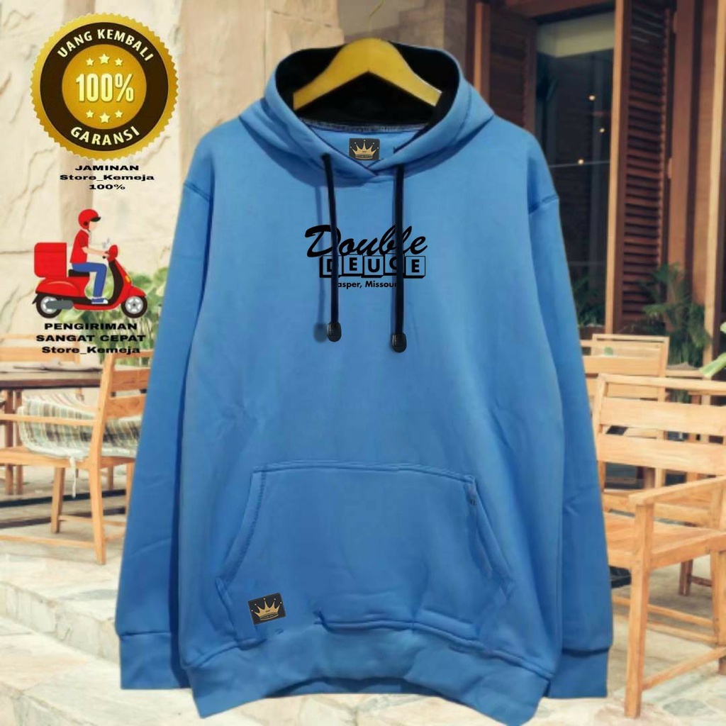 Jaket Hoodie Katun Tebal Pria Distro Sweater Hodie Aesthetic Jumbo Fashion Original Cowok Bisa COD