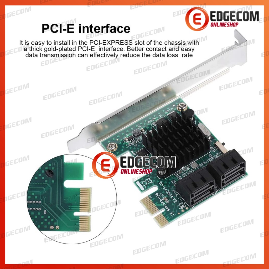 PCIE PCI EXPRESS SATA III 4 Port Expansion Card