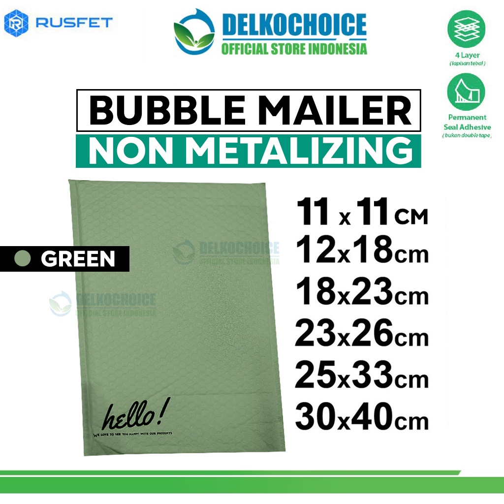 

Amplop Bubble Mailer Bag Green Bubblewrap Envelope Polybubble RUSFET