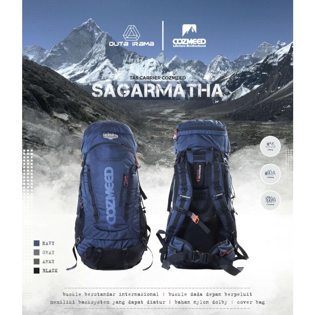 DUTAIRAMA - Tas Carrier Cozmeed seri Sagarmatha