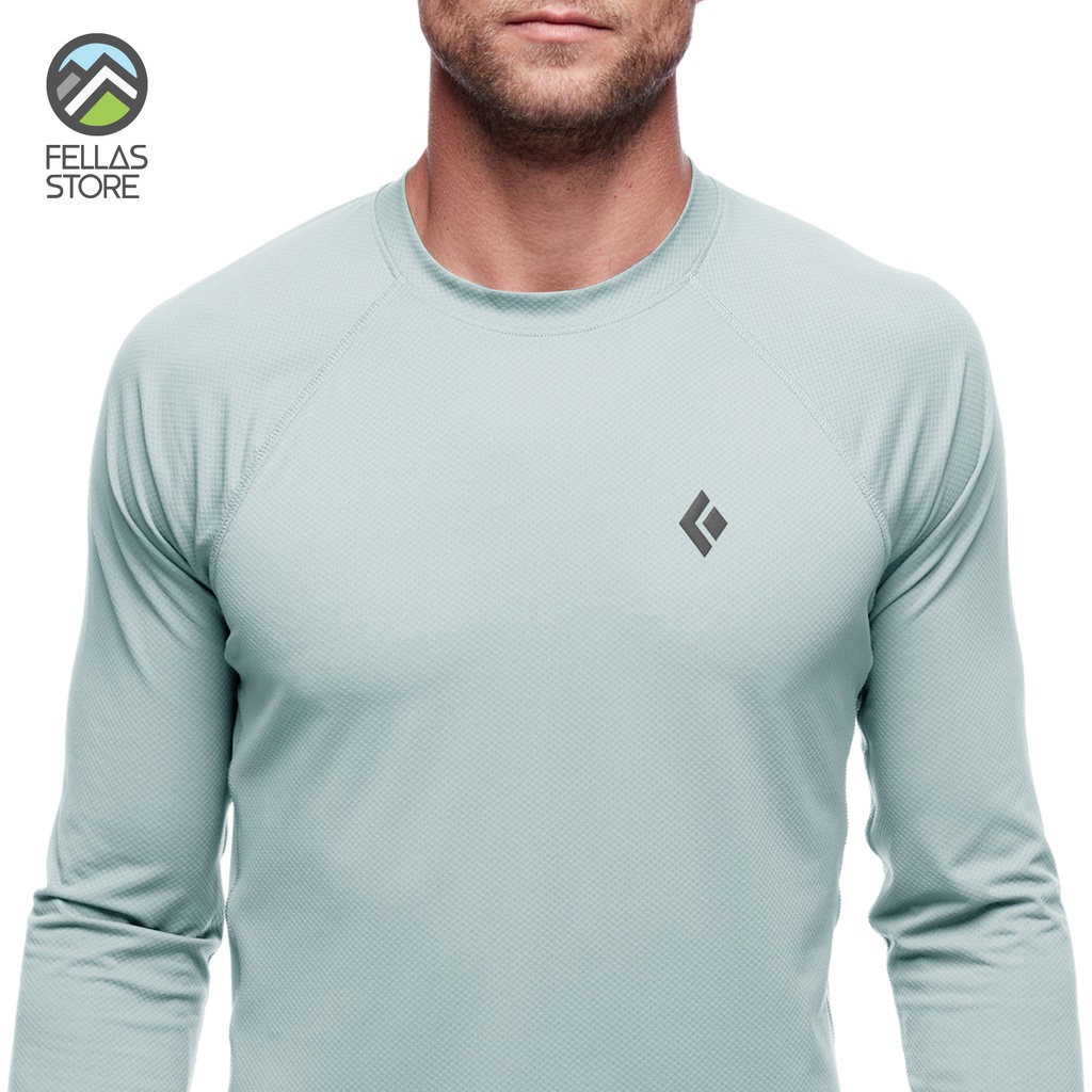 Black Diamond - Alpenglow Long Sleeve Men's Crew Belay Blue