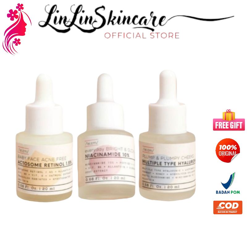 EIEM Beauty Serum Wajah Niacinamide - Hyaluronic - Retinol