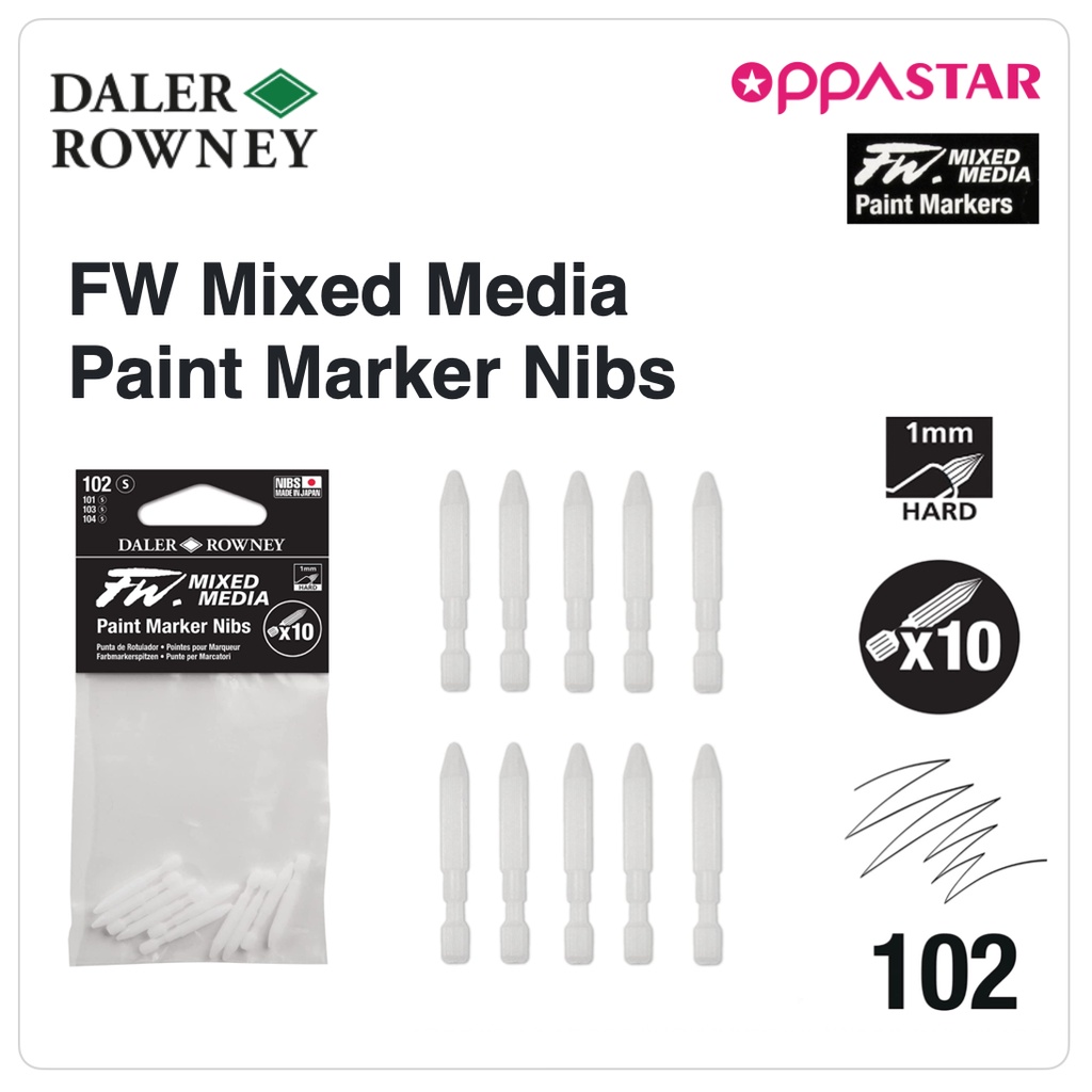 

Nibs - FW Pen Marker Mixed Media 102 S 1 mm 160323102