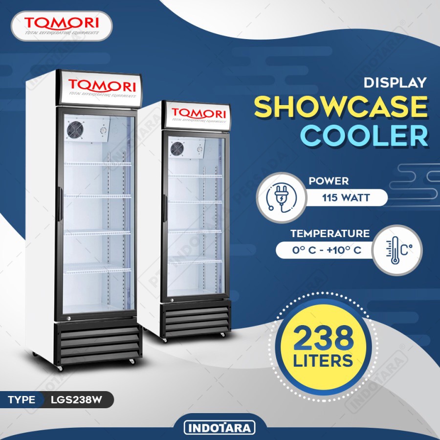 Lemari Pendingin Showcase Cooler LGS238W 238 LITER