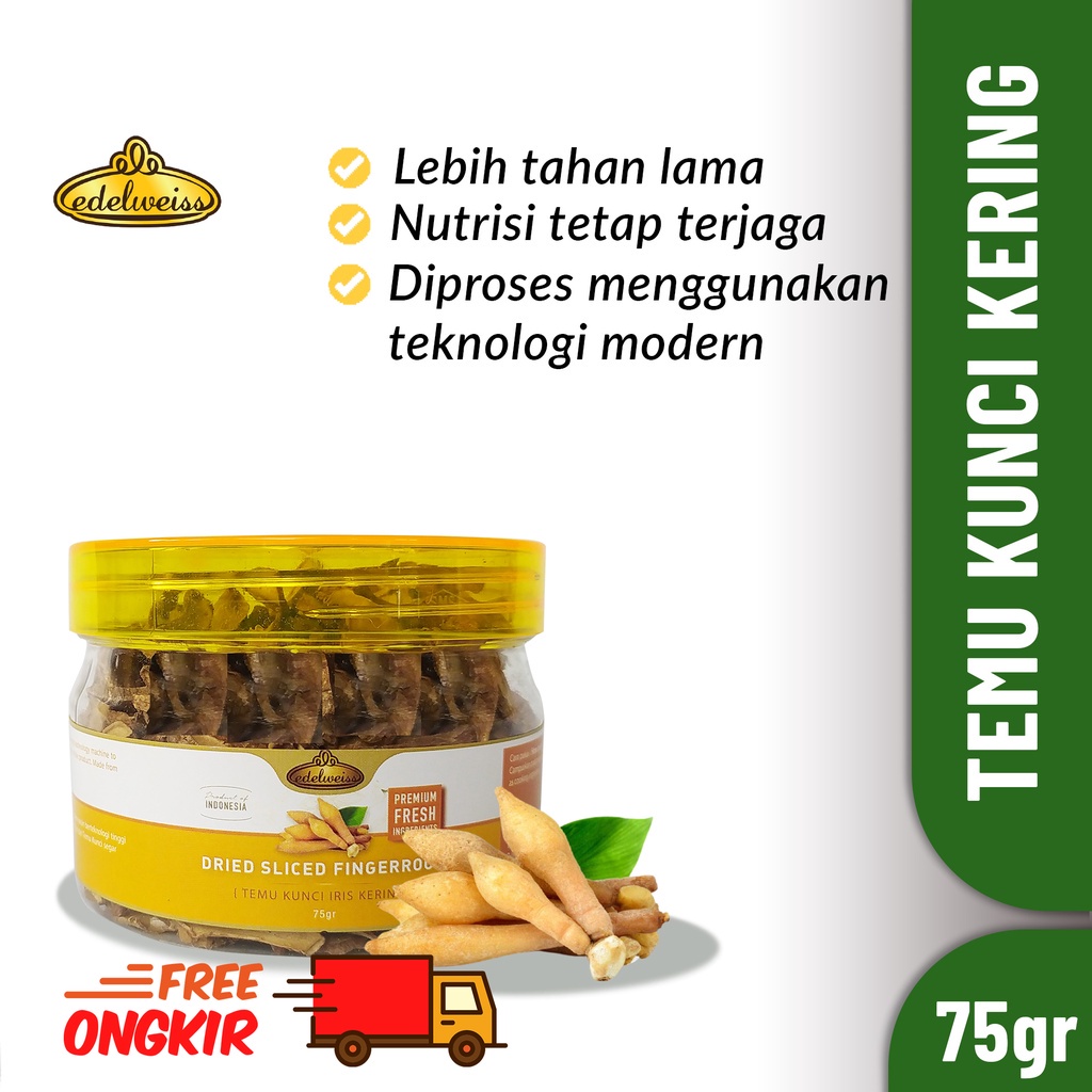 

Temu Kunci Kering / Dried Fingerroot Edelweiss 75gr