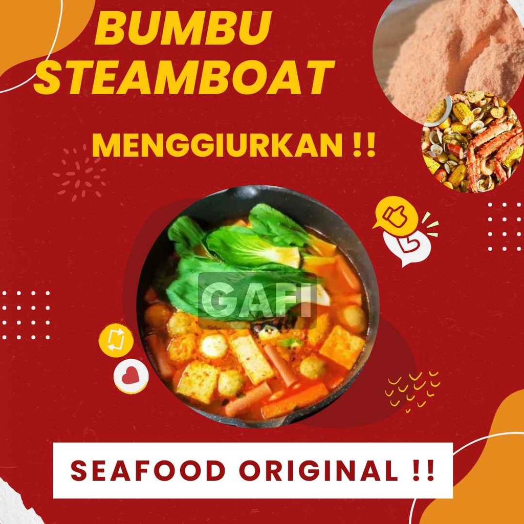 BUMBU Bubuk  SUKI INSTAN Seafood Original 1 Kg Steamboat Shabu Hotpot Bumbu Instant Tomyum Suki Stea