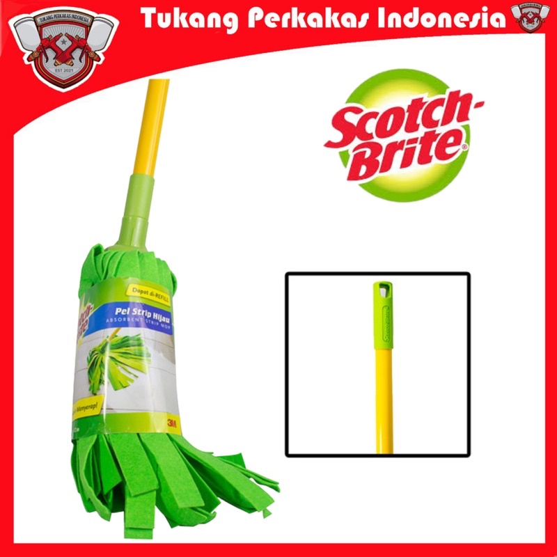 Scotch brite 3M Pel strip hijau set ID-721